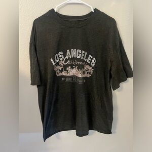 Dark grey graphic tee